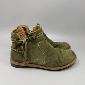 BORN Tarklin Ankle Boots Glazed Olive Green Womens Size 7.5 Gorpcore